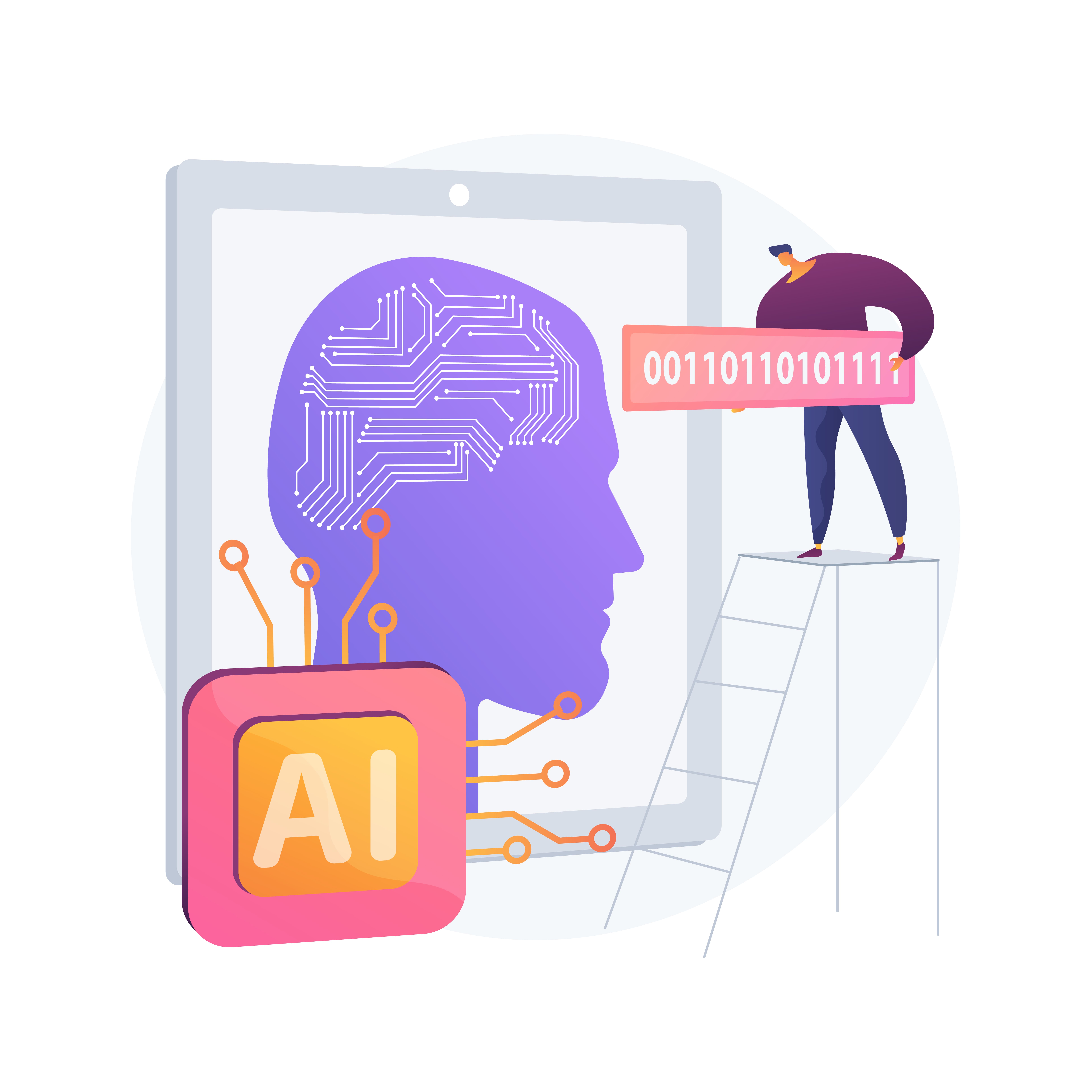 Agent architecture illustration: planner, tools, memory, escalation