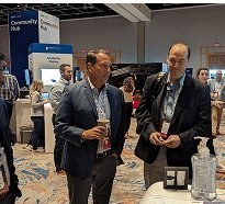 Scadea team at a conference exhibition booth